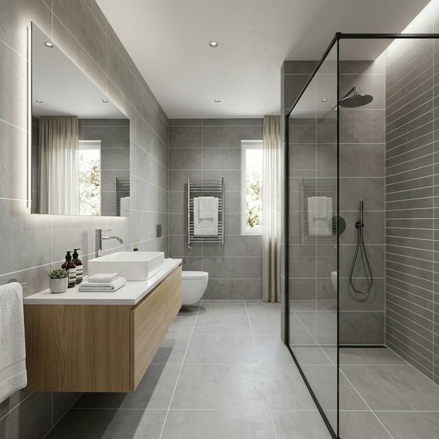 Phòng tắm hiện đại đại diện cho chất lượng tuyệt hảo của keo chà ron Ceramix